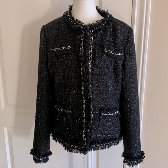 *HOST PICK* Boston proper jacket sparkles with chain detail - Picture 3 of 16